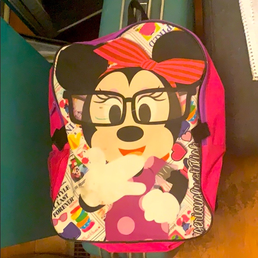 COLLECTABLE MICKEY MOUSE PINK DISNEY SERIOUSLY STYLISH MINI MOUSE BACKPACK